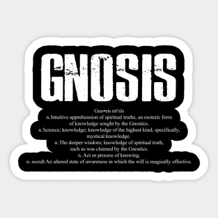Gnosis Dictionary Word Definition Sticker